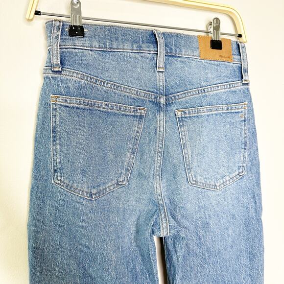 Madewell The Perfect Vintage Jeans High Rise Tapered Leg Ainsworth Wash Size 25 - Picture 8 of 12